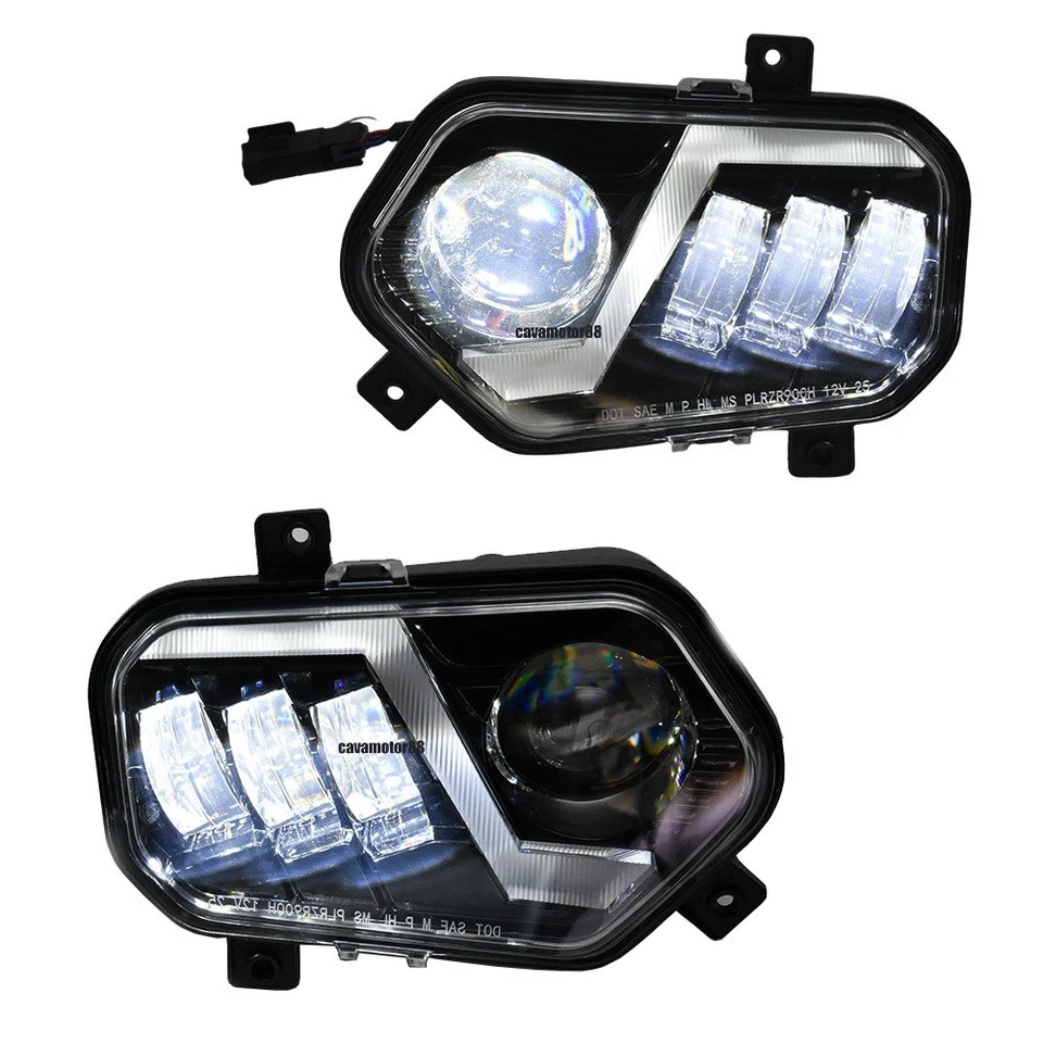 LED Headlight for RZR XP 900 2011-2013 2014/Polaris RZR S 800 2008-2013 2014 - Image 3 of 4