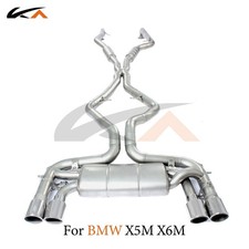KA Exhaust Catback For BMW X5M X6M Steel rear section