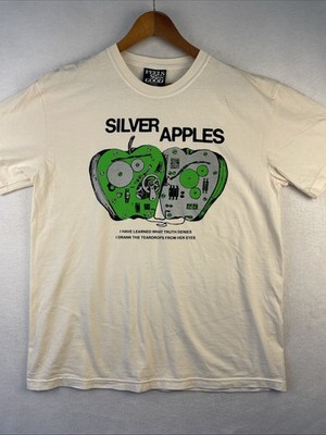 Feels So Good  Silver Apples  Shirt Men's XL Ivory New W/O Tags