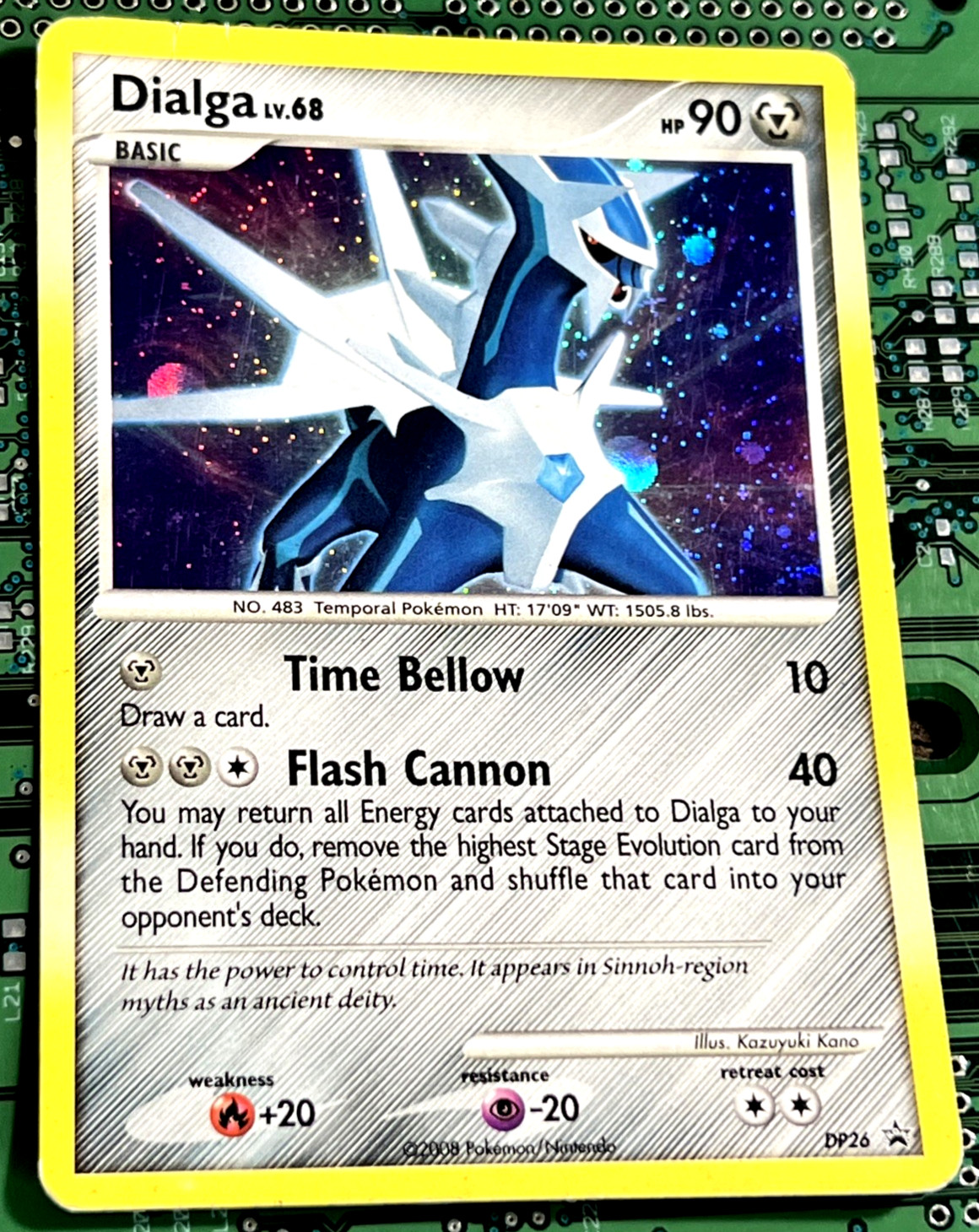 Dialga DP26 Black Star Promo Holo Pokemon Card MP Cleases