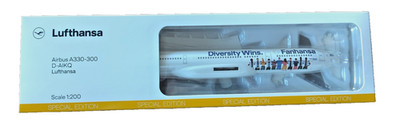 Limox Airbus A330-300 Lufthansa ''DIVERSITY WINS: FANHANSA'' D-AIKQ 1:200