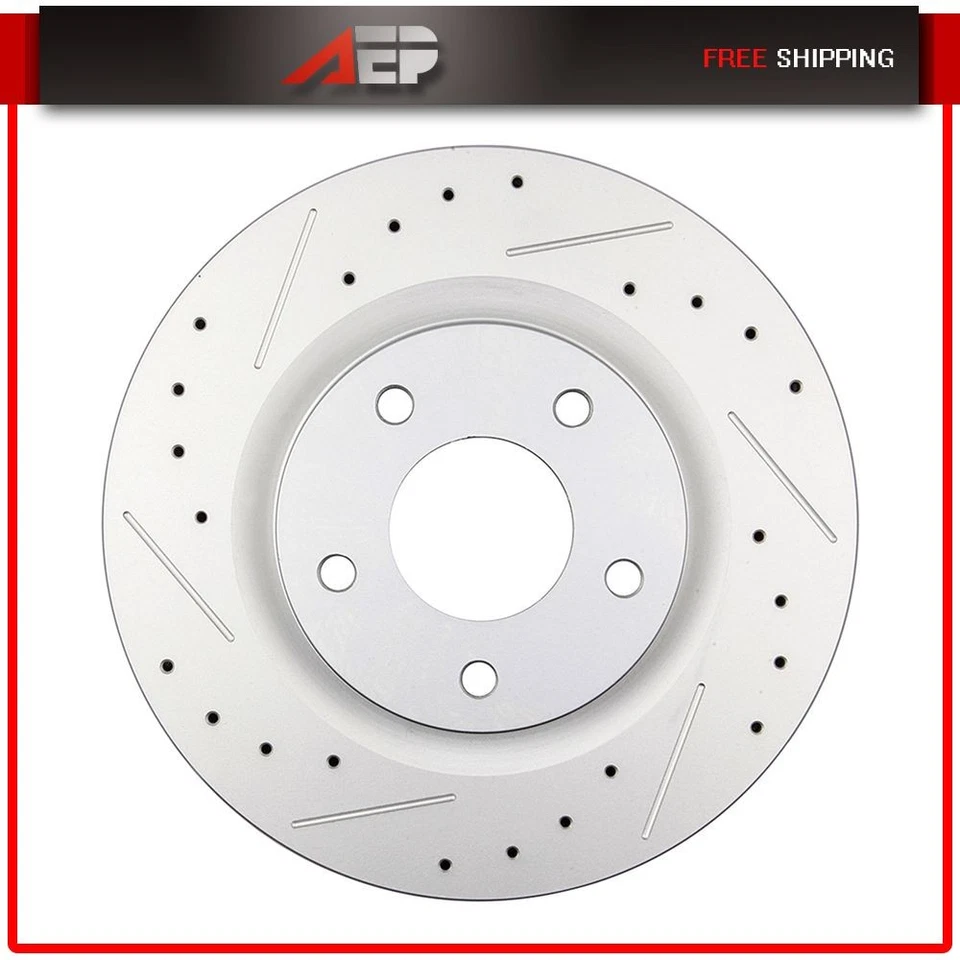 Par de pinzas de rotores de freno delanteros con pastillas de disco para Chrysler 200 2011 12 13 2014 Foto 3 de 4