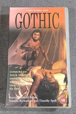 Gothic VHS Video Cassette Tape 1988 PAL Ken R...