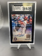 2021 Topps Stadium Club Juan Soto Virtual Reality Auto Autograph #/25 SGC 8.5 10