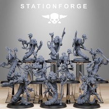 Station Forge Miniatures Scavenger Serpents Sci Fi Grim Dark Wargame Proxy RPG