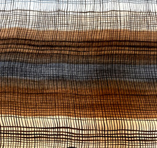 WOMENSWEAR Brown/Beige Multi Rayon Plaid Georgette 56in Per Yard Apparel Fabric