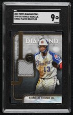 2023 Diamond Icons Single Player Relics /10 Ronald Acuna Jr Acuña SGC 9 MINT