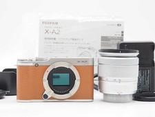 Fujifilm Fuji X-A2 16.3MP Digital Camera Brown 16-50 Lens 268915