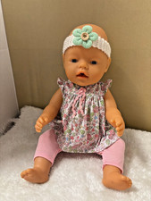 17 inch Magic Baby Born Doll (Preloved) with Outfit  & Adoption Certificate