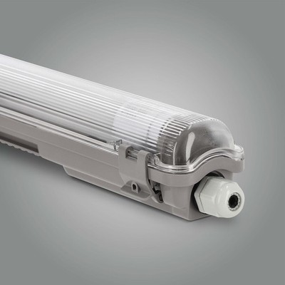Feuchtraum-Wannenleuchte 60 120 150cm mit T8 LED-Röhre(n) neutralweiß kaltweiß