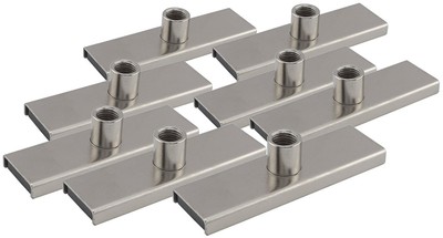 Ceramic Channel Magnets with Plated Base and Nut - 3'' Length, 0.9'' Width, 0.7...