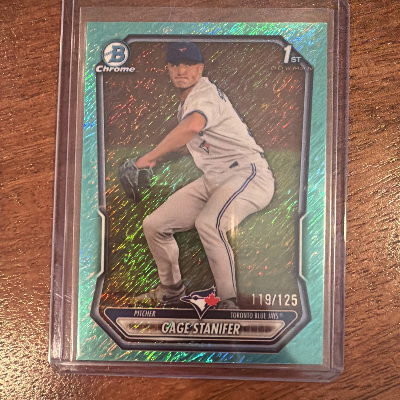 2026 Bowman Gage Stanifer 1st Bowman /125 Teal Shimmer Parallel