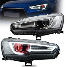 Headlights Assembly Fit for Mitsubishi Lancer& EVO X 2008-2020 W/DRL LED Front