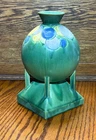 Roseville Pottery Futura Green Balloon Vase