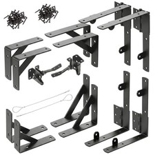 2 Sets Anti Sag Gate Kit for Wooden Fence, Heavy Duty Gate Hardware with Corn...