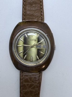 Vintage Orient Chrono Ace Amber Bezel G429-30553CA Automatic Watch Men's Rare