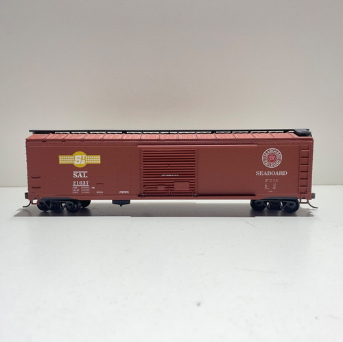 Carro de carga Roundhouse MDC HO Scale Seaboard SAL #21637 50' construido sin caja | Zustand: Used