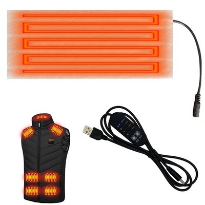 USB -Heizkissen 5 V kaltes Wetter Elektrischer Heizschal mit 4 einstellbaren Wer