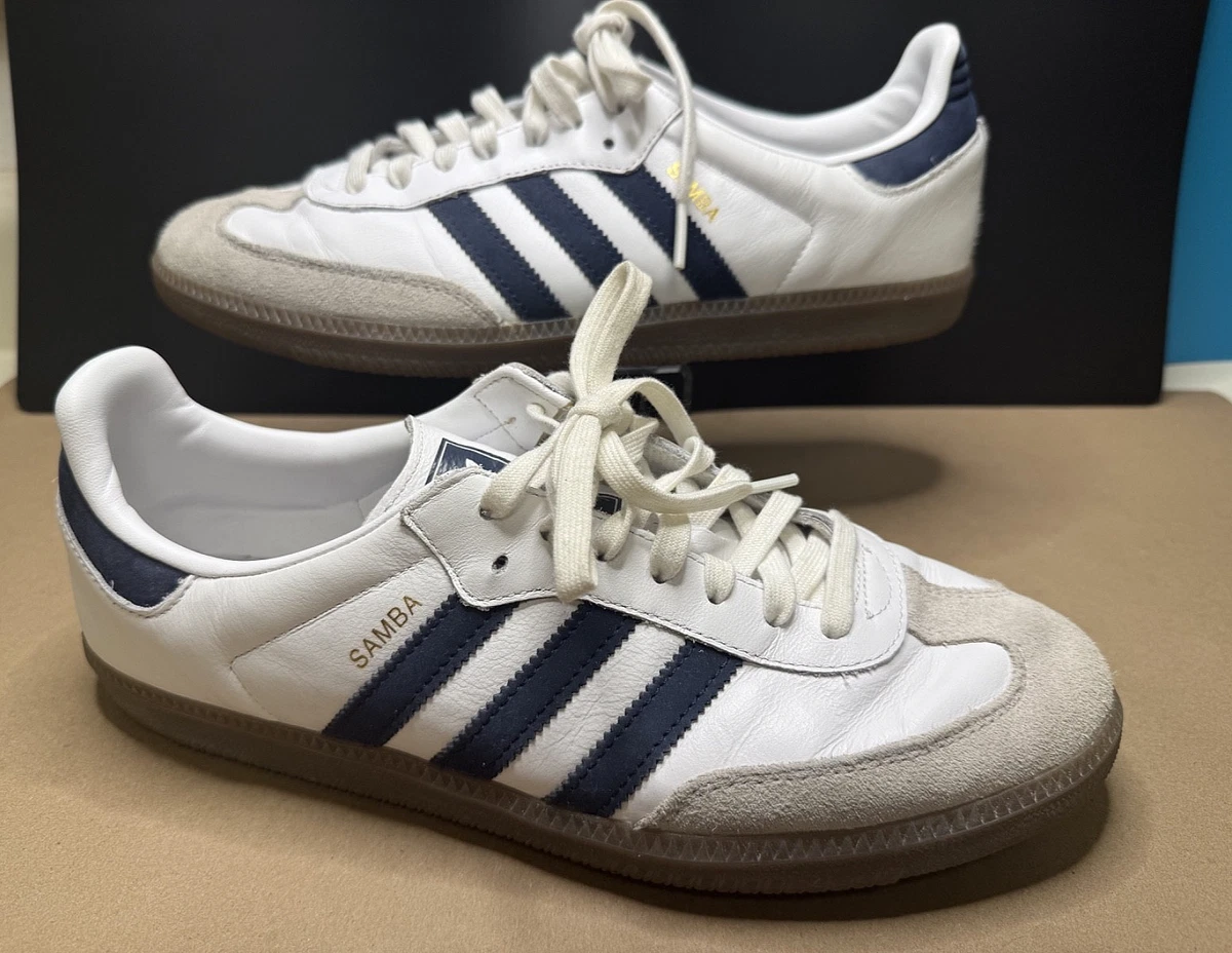 adidas Samba OG White Navy | eBay
