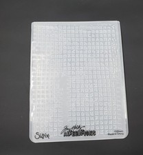 TH4 Sizzix Tim Holtz Gridlock Embossing Folder 656649 Alterations Texture Fades