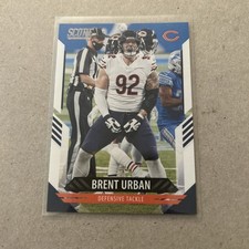 🟢2021 PANINI SCORE #129 Brent Urban Chicago Bears Football Card