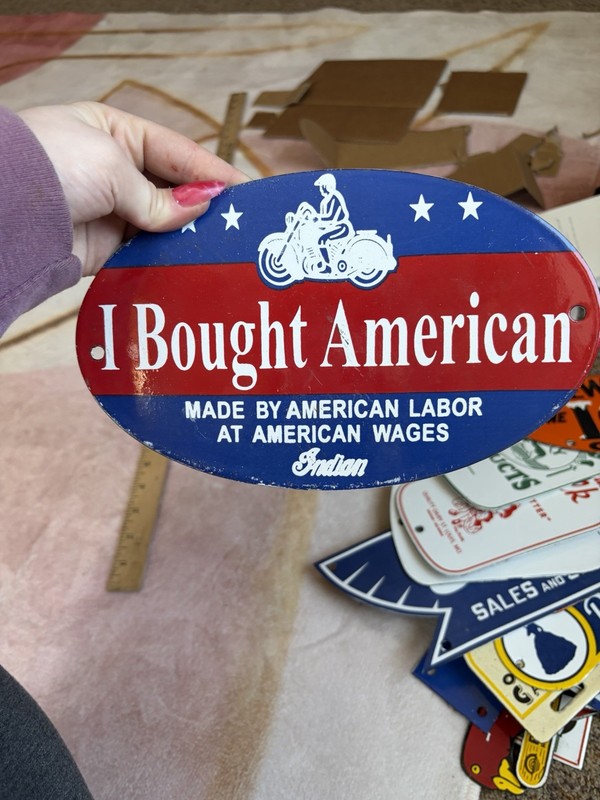 Porcelain I Bought American Sign