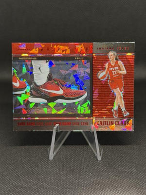 #ad 2025 Panini Caitlin Clark Chronicled Red Cracked Ice No. 73 Shoe Game $12.99