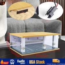 1/24 Scale Car Garage Model Diorama Parking Lot Scenery Display Box w/ Light??