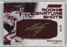 2023-24 Engrained 2023-24 Upper Deck Update Red Stick 6/99 Mads Sogaard Auto g6p