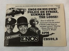 1980 CBS tv ad~ ENOS on his own ~ Sonny Shroyer, Samuel E Wright