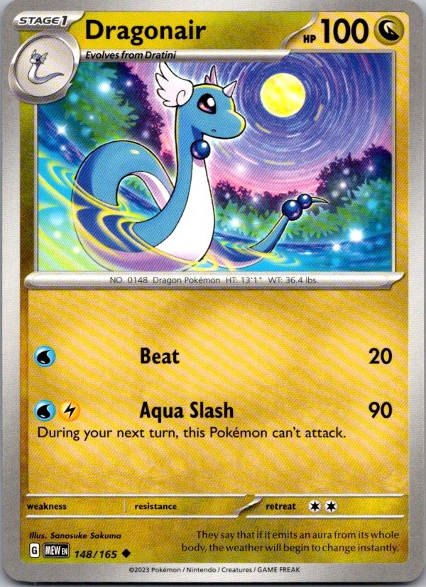 DRAGONAIR 148/165 151 POKEMON