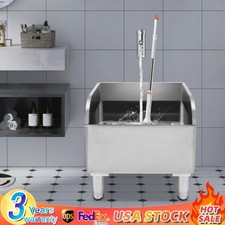 Commercial Stainless Steel Mop Sink Laundry Room Floor Mop Sink with Drainage