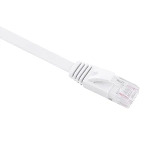 0.5M RJ45 CAT6 Réseau Ethernet plat LAN câble UTP Câbles de routeur de patch blanc BEA