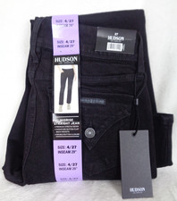 Hudson Women's Mid-Rise Straight Jeans Size 4 Inseam 29" Premium Stretch Denim