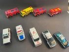 9 Vintage Diecast Emergency vehicles - Hot Wheels + Matchbox from 60/70s LOT