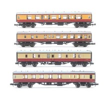 GRAHAM FARISH/ LIMA 'N' GAUGE RAKE OF 4 BR CRIMSON/CRM ASSORTED COACHES
