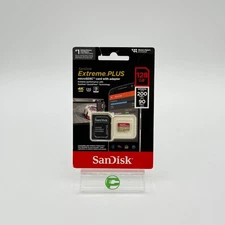 New SanDisk Extreme Plus 128GB microSDXC Card With Adapter