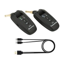 Wireless Guitar System Set Transmitter Receiver Rechargeable Battery 100 Feet