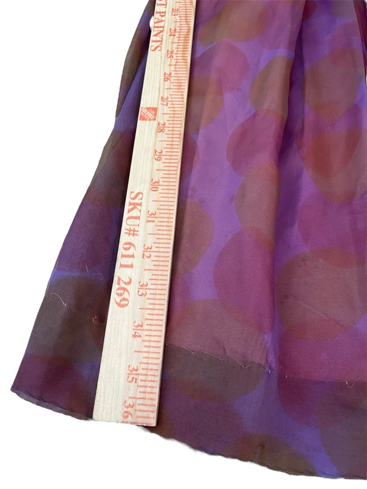 1950s Doris Dodson Purple Patterned Vintage Dress Fit & Flare Rockabilly Rare - Image 3 of 4