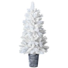 4 FT Artificial Christmas Tree with Pot Stand Potted Xmas Pine for Holiday Party