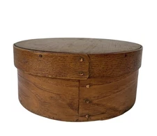 Antique Primitive New England Wooden Bentwood Shaker Pantry Box