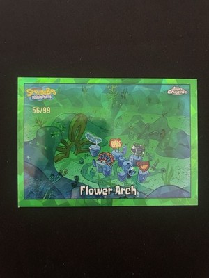 Topps Chrome Spongebob Sapphire - Flower Arch /99