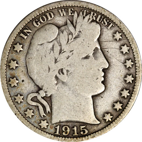 1915-P Barber Half Dollar — photo from another recent sale