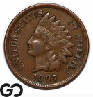 1907 Indian Head Cent Penny