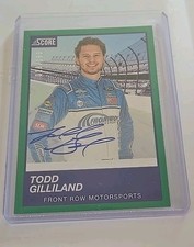 2020 Chronicles Score Todd Gilliland on card autograph auto 28/199