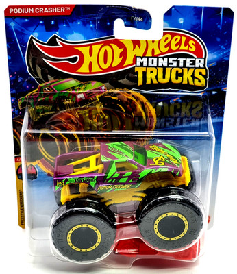 Mattel Hot Wheels Monster Trucks   Actionfahrzeug 1:64 JCF01 Podiom Crasher
