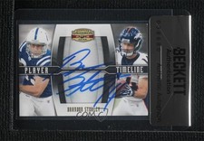 BAS 2008 Donruss Gridiron Gear 228/500 Brandon Stokley Seal of Authenticity 3c7