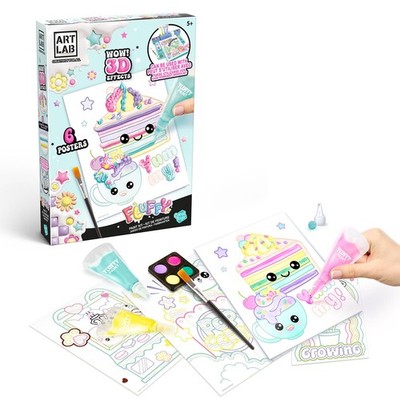 Art Lab Fluffy Paint Kit, 3D Paint Set, Bring Your Designs to Life with 3D Paint