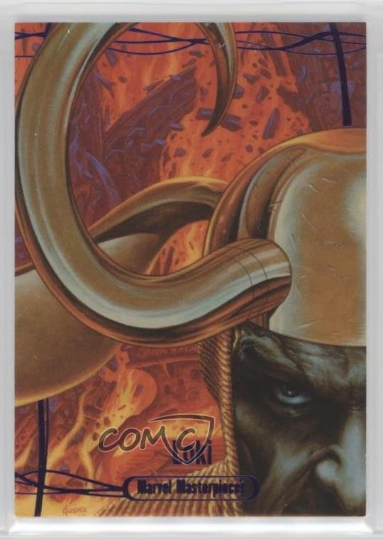 2016 Upper Deck Marvel Masterpieces Epic Purple 180/199 Loki #60 0s3