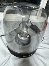 Harman Kardon Aura Studio Channel Bluetooth Speaker, Black/Clear Round Dome